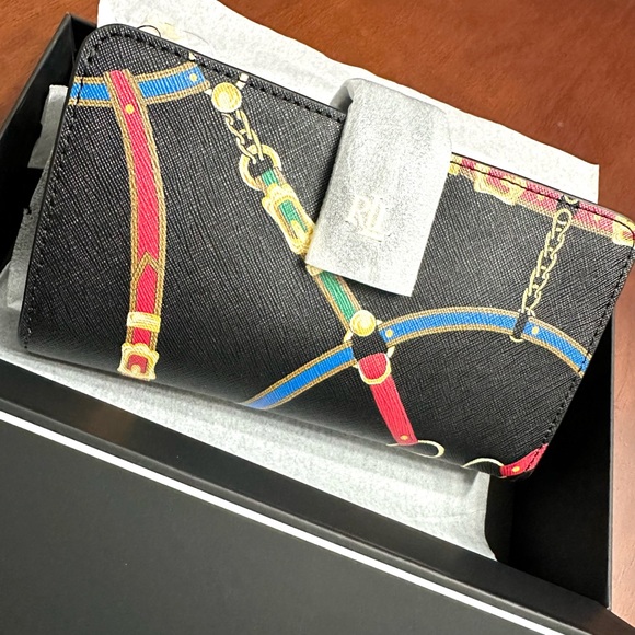 Lauren Ralph Lauren Leather Wristlet